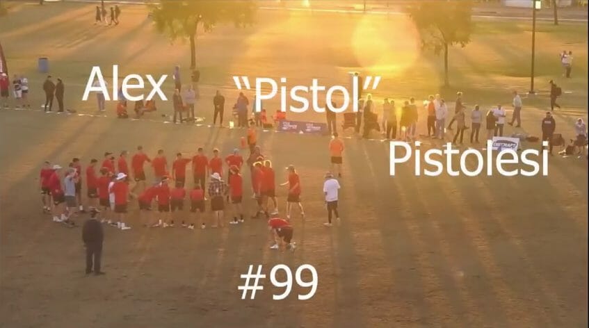 Richmond <a href="/URspidermonkeys/">Spidermonkeys</a>'s Alex Pistolesi for Donovan 2022 -> ultiworld.com/livewire/richm…
