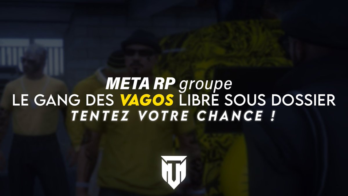Meta_RolePlay's tweet photo. 🟡 VAGOS 🟡

Le gang de vagos est à reprendre sous dossier !

Merci de nous renseigner sous format gslide :
- Une présentation du groupe
- Une liste des membres à la fin

🔸N'hésitez plus ! https://t.co/fjNQzNppyf https://t.co/i4PvBUzqmP