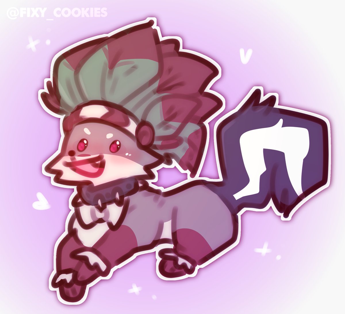fixy_cookies's tweet photo. Chibi commission for @ContrastedAJ 💜 #animaljam https://t.co/ly9rL3pqLU