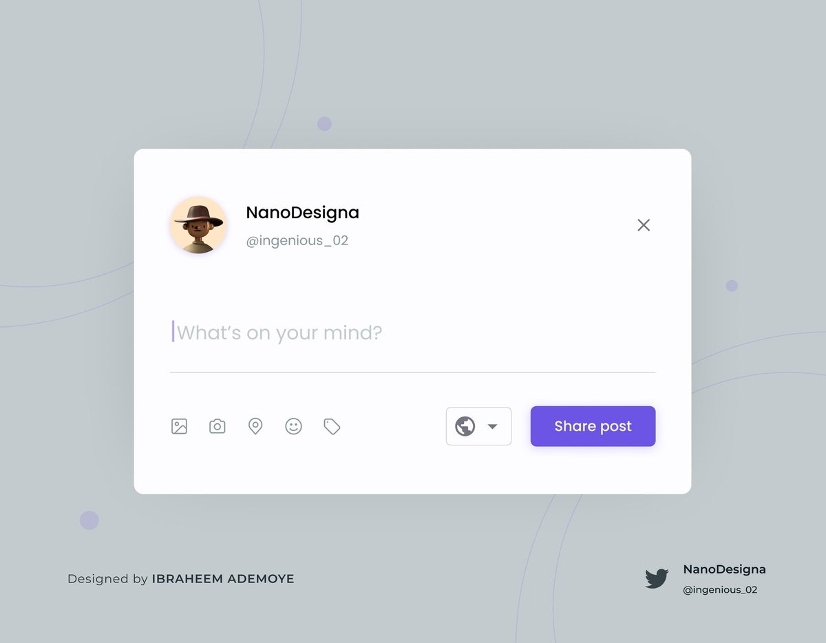 ingenious_02's tweet photo. Day 19
Status Update
Feedbacks are appreciated π
@ecxunilag @ingenious_02
#30DaysOfCodeAndDesign #ECX #ECX30DaysofDesign #uidesign #uiux #uiuxdesign #uxdesign #ux #design #designer #designtwitter #UPDATE https://t.co/BLQP4s6Qin