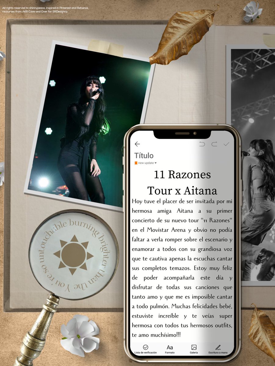 ✨; Bitácora de una pulgita.

Una bella noche disfrutando del inicio del tour "11 Razones" de mi hermosa amiga Aitana que nos enamoró a todos con todo su talento sobre el escenario dando un tremendo show.🖤

#Aiti11RazonesTour