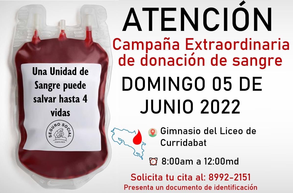 Banco Nacional de Sangre CCSS tweet media