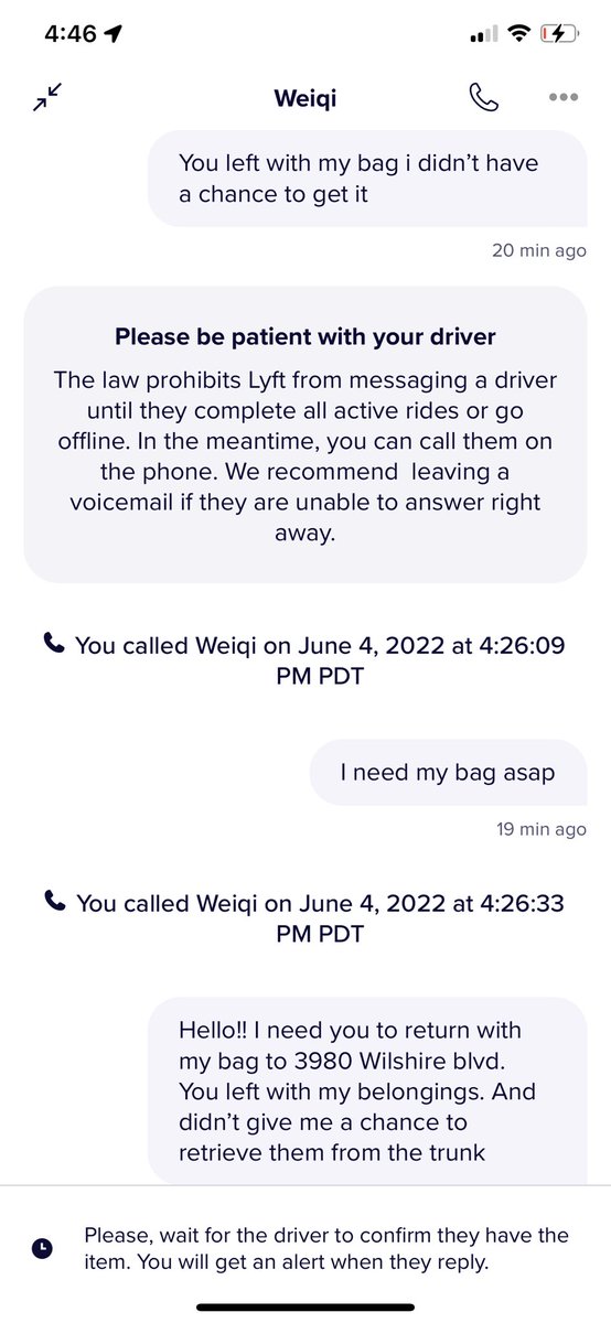 Monibfit's tweet photo. @asklyft this is bullshit.  The driver zooms off with my suitcase that’s in the trunk that he opens and now Lyft isn’t assist me in contacted him!? Wow https://t.co/Gf2KzvleDU