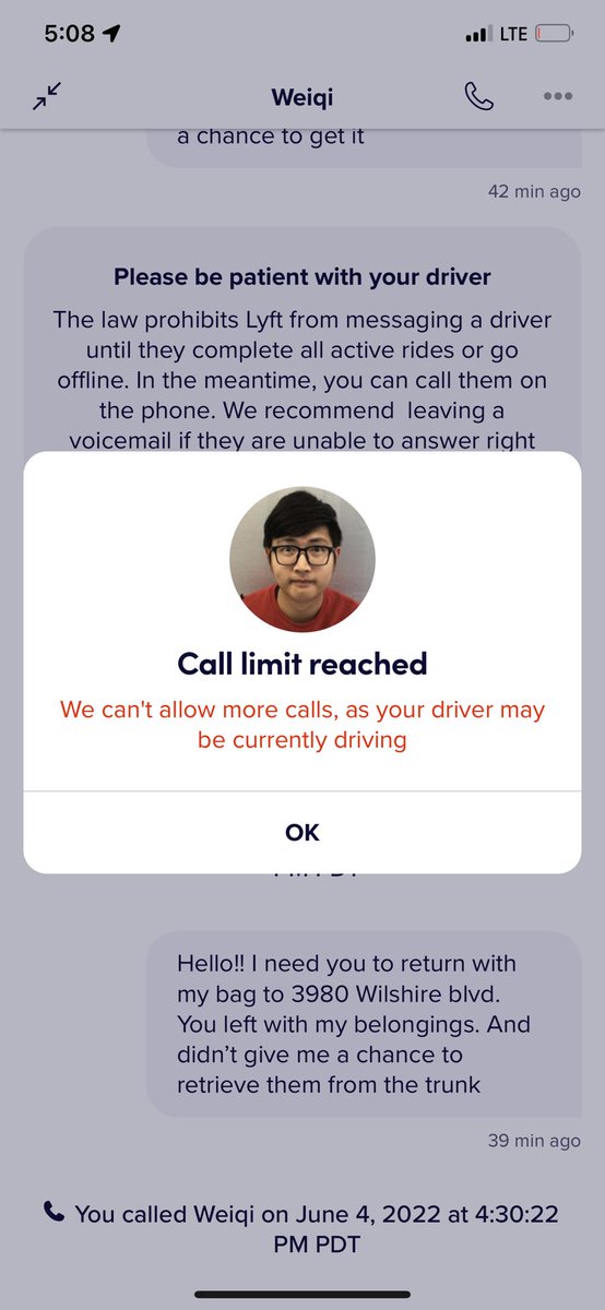 Monibfit's tweet photo. @asklyft this is bullshit.  The driver zooms off with my suitcase that’s in the trunk that he opens and now Lyft isn’t assist me in contacted him!? Wow https://t.co/Gf2KzvleDU