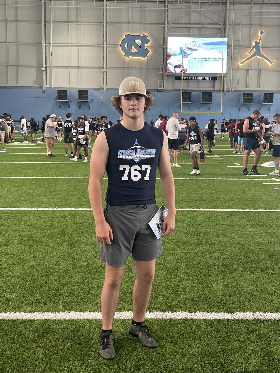 Had a great time competing at the UNC football camp today! Thank you for having me. <a href="/UNCFootball/">Carolina Football</a> <a href="/UNCCoachThig/">Tommy Thigpen</a> <a href="/CoachMackBrown/">Mack Brown</a> <a href="/DavidDeArmas12/">David DeArmas</a> <a href="/InfoForge/">Colonial Forge Football</a> <a href="/Mangano0073/">joe mangano</a> <a href="/QB_Factory/">Quarterback Factory</a> <a href="/QBCoachBaucia/">Chris Baucia</a>