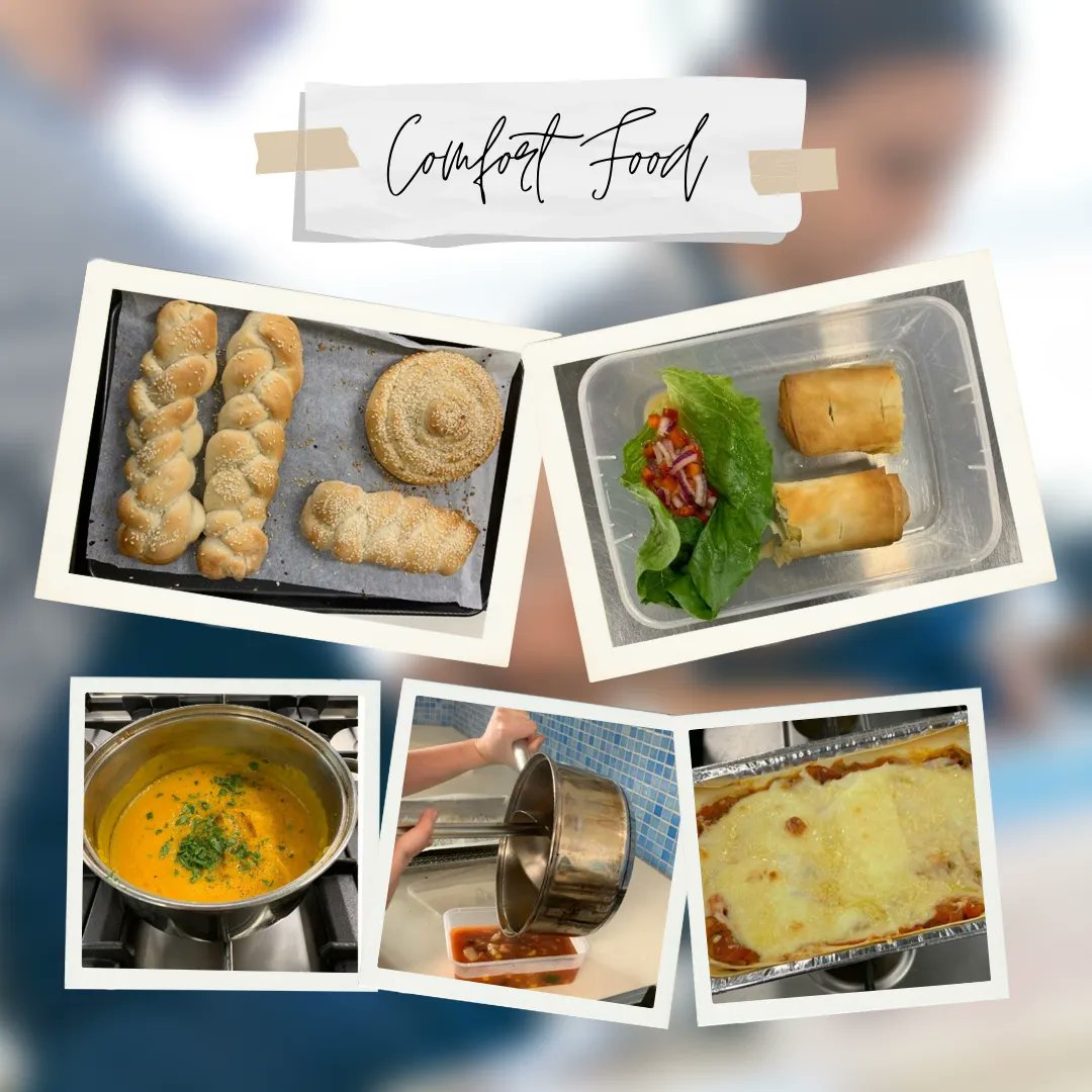 As the weather gets cooler, the Food Studies kitchen has been heating up with comfort foods.
Various soups, fresh bread rolls, vegetarian lasagne and chicken parcels are just a few of the delicious recipes prepared recently by our talented students.
Keep cooking, everyone!