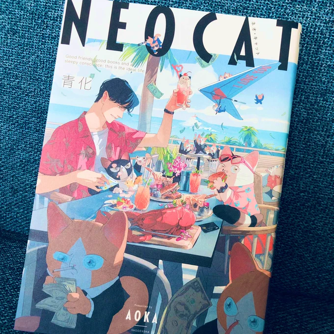 青化先生のネオキャット読みました◎ギャグと哲学と社会問題が同居しているだと!?ってなります🐈猫ちゃんがものすごくかわいい。 