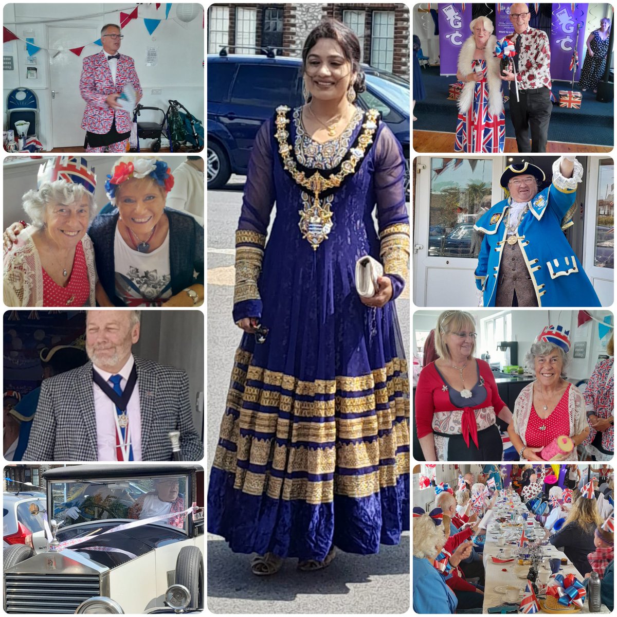13 days to Loneliness Awareness Week. Worthings Great Night Out During the Day #PlatinumJubilee A round of TYs Worthing Mayor @HennaChowdhury @CoolTownCrier @Promedica24WS @CllrSMcDonald @EndLonelinessUK @coopuk #VolunteersWeek2022
