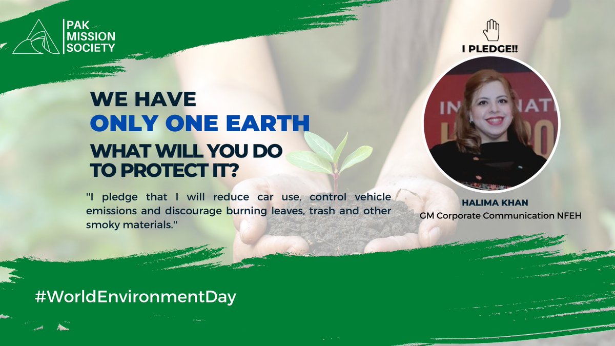 HalimaK12205616's tweet image. Make it a mission!!

#WorldEnvironmentDay2022 #NFEH #RiseForHariyali #OnlyOneEarth 
@ClimateChangePK @10Billiontreetsunami @aminattock @naeemq