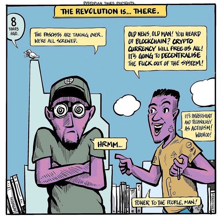 BraindedIndia's tweet photo. (1/5)
Dividing the divided. New NFT comic!
- @WorldOfHalahala 

In fond memory of the idea of the Internet, when I first heard of it.

#cryptocurrency #crypto
#nft #nftart #nftartist https://t.co/ijBqStMasI