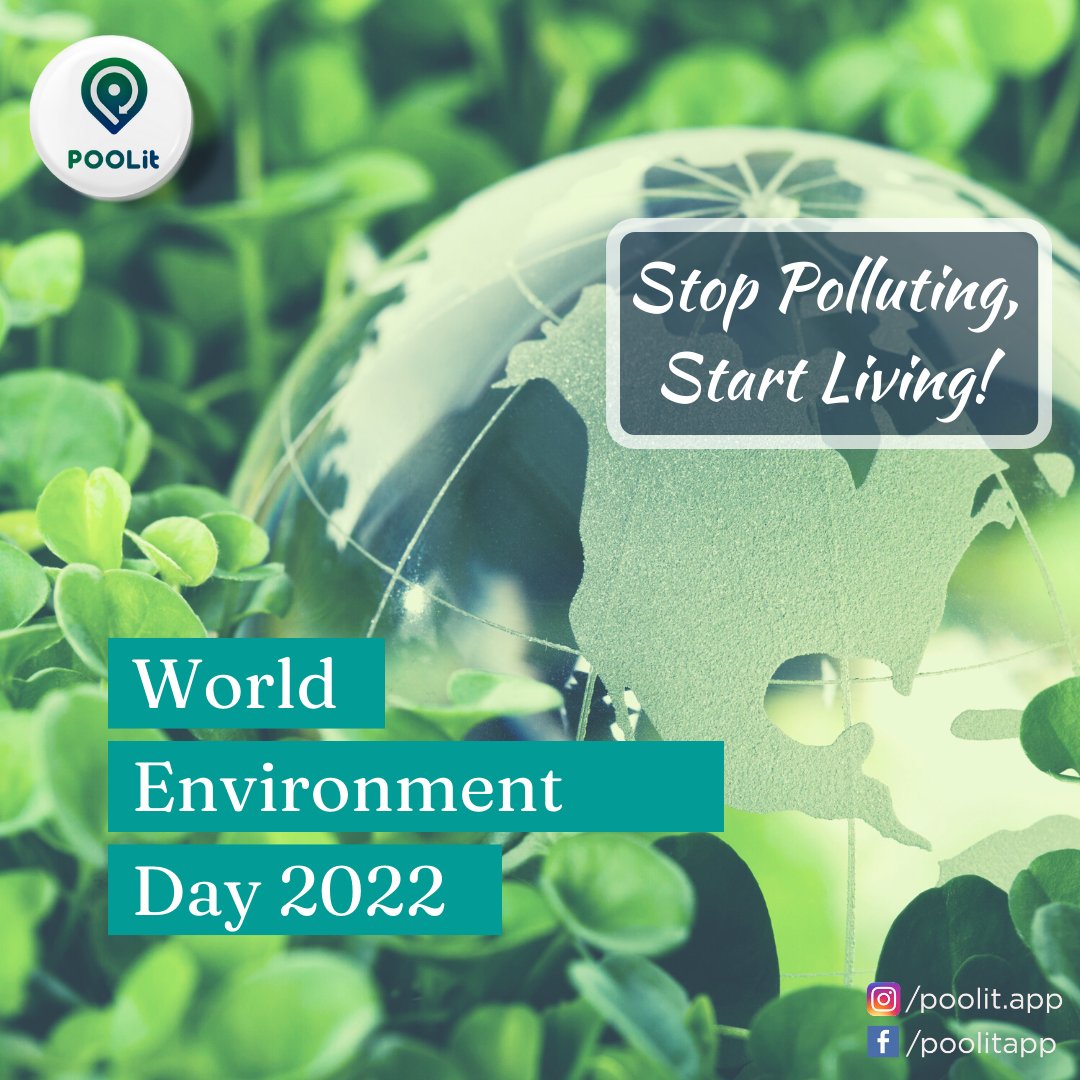 POOLitApp's tweet photo. Environment Day is celebrated by encouraging actions and awareness regarding the conservation of the environment.

#poolitclassifieds #carpoolingapp #carpooltowork #environmentday #environmentfriendly #climatechangeisreal #stoppollution #sustainableliving #worldenvironmentday https://t.co/RHggpD6DVp