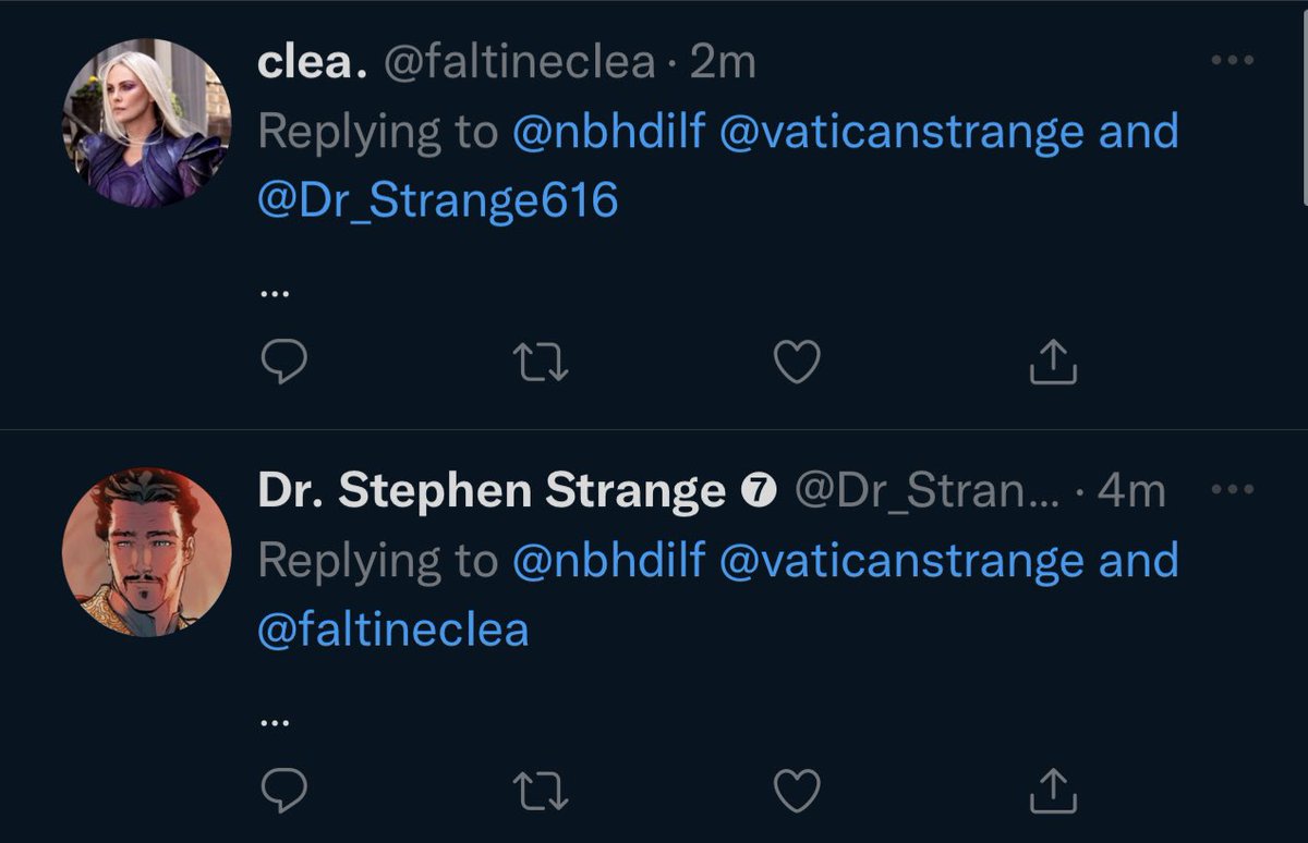 <a href="/Dr_Strange616/">Dr. Stephen Strange ➐</a> @vaticanstrange <a href="/faltinecIea/">clea.</a> your minds