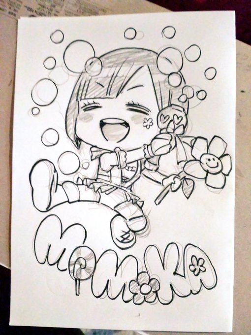 ももちんを描いてみたり
#花園桃花 