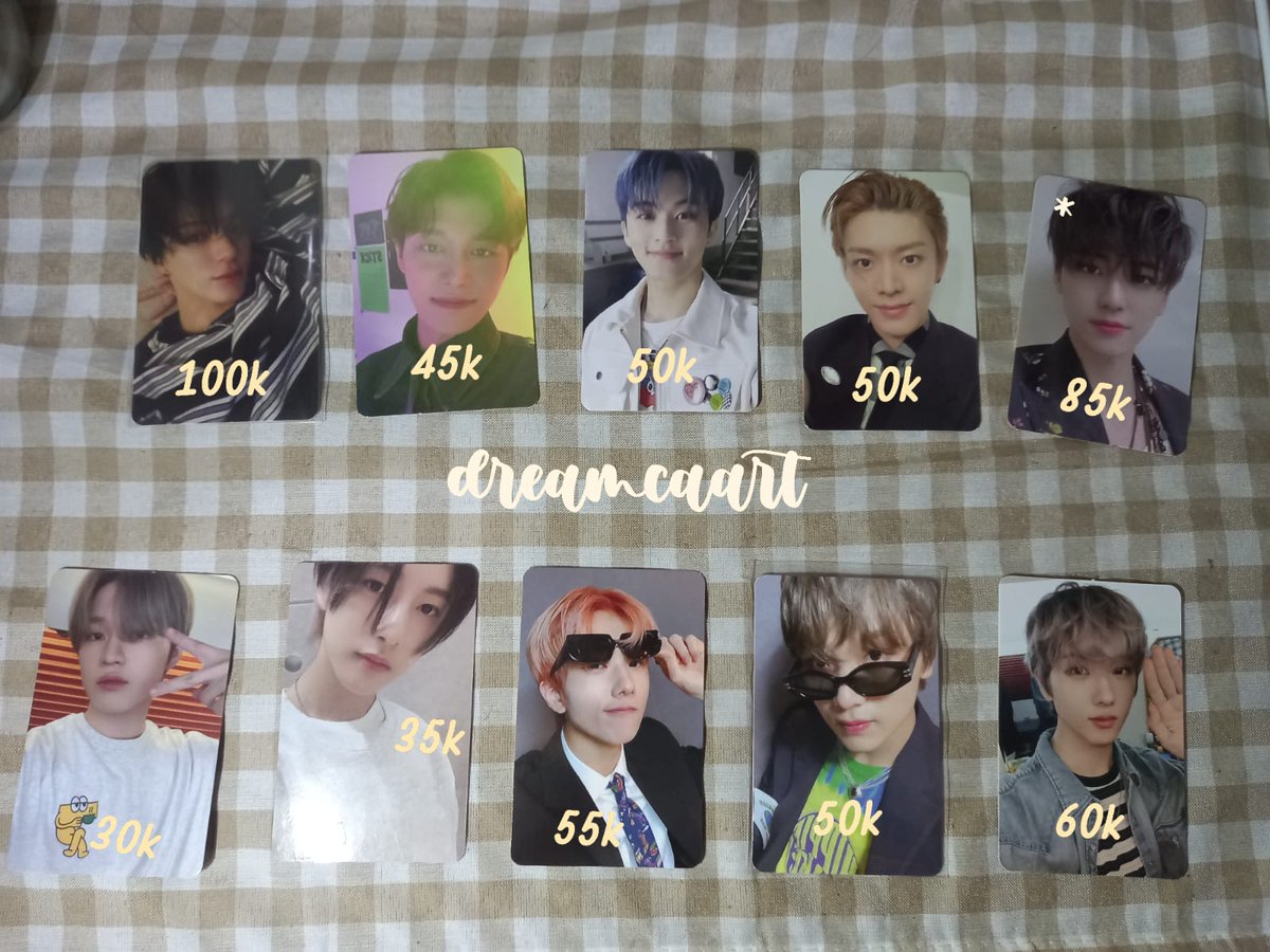 dreamcaart's tweet photo. ! WTS !
pc jeno boring
pc taeil stiker
pc Mark jewel
pc yuta favorit 
pc jaemin chiling
pc chenle cafe
pc renjun cafe
pc jisung agent
pc haechan agent
pc jisung chiling

- bisa oren gratong
- dom bekasi
- boleh keep event
- boleh minta vidcon

wts pc photocard https://t.co/HTSqbqoR0a