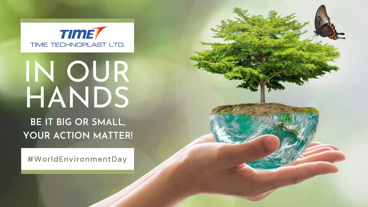 Timetechnoplast's tweet photo. #WorldEnvironmentDay 
Let us strive together to make our earth more beautiful! https://t.co/i9mpEgupXL