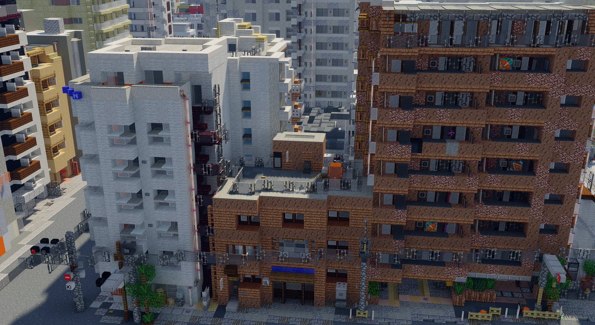 bte_japan's tweet photo. A couple of blocks in Tokyo #minecraft建築コミュ #Minecraft #Minecraftbuilds #tokyo #japan https://t.co/6Y8kcmyA9y