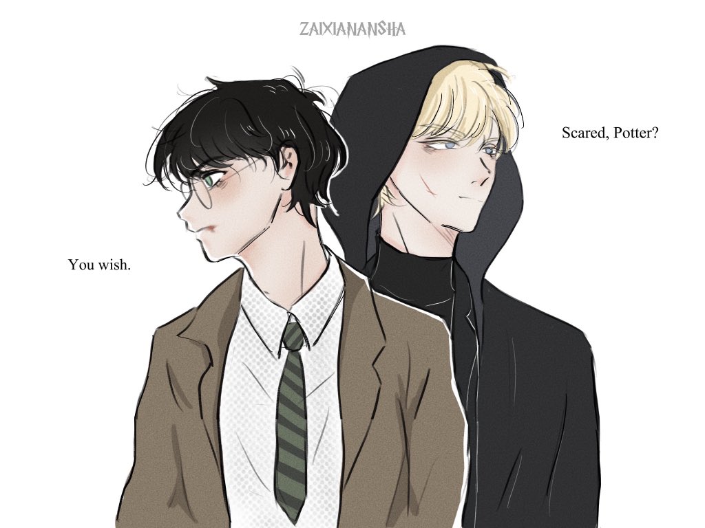 ntnsyj's tweet photo. #drarry #Dracomalfoy #HarryPotter Spy. https://t.co/1V1DKMoZ2t