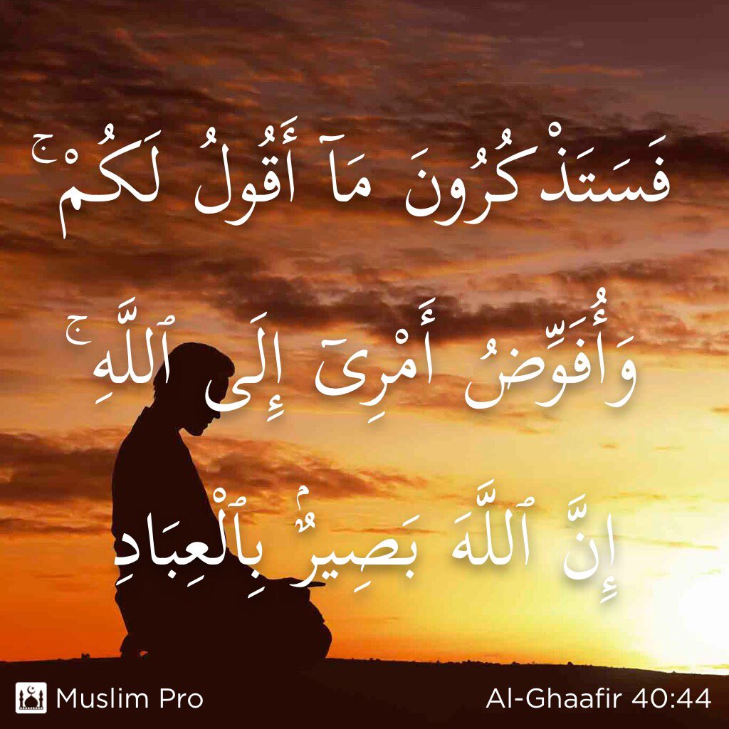 HOSSAMSOLIMAN's tweet photo. فَسَتَذْكُرُونَ مَا أَقُولُ لَكُمْ
وَأُفَوِّضُ أَمْرِي إِلَى اللَّهۚ
إِنَّ اللَّهَ بَصِيرٌ بِالْعِبَادِ
🤲
#سورة_غافر https://t.co/wlBfj2qgvL