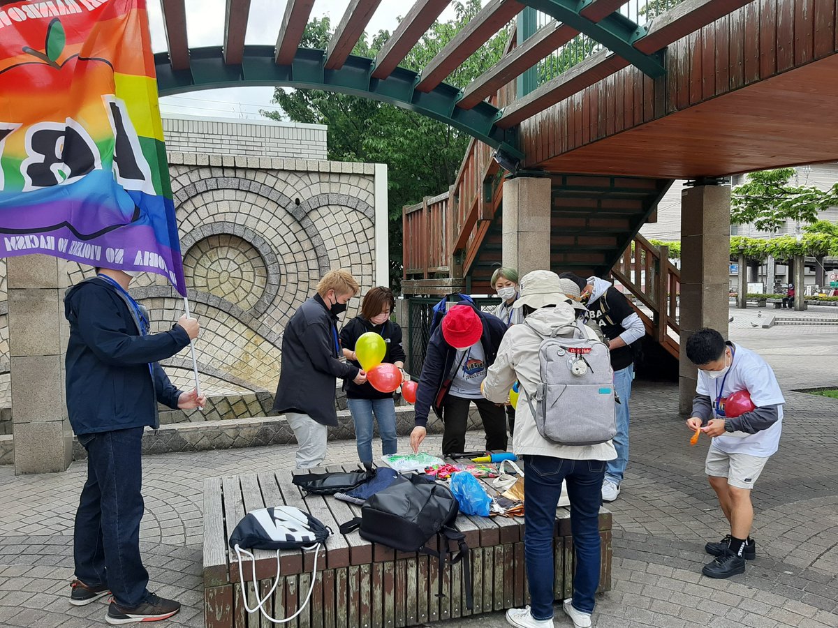 RainbowAomori's tweet photo. 一斉に準備開始!
#青森レインボーパレード
#ARP2022 https://t.co/vOVE7txM7o