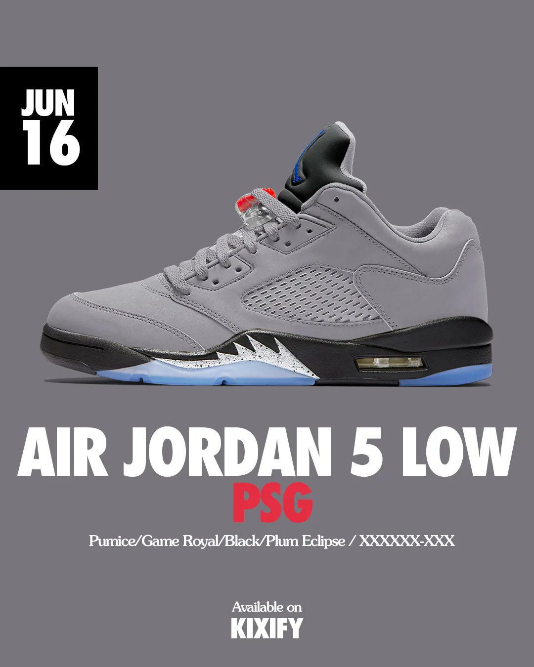 jordan 5 low psg 2022