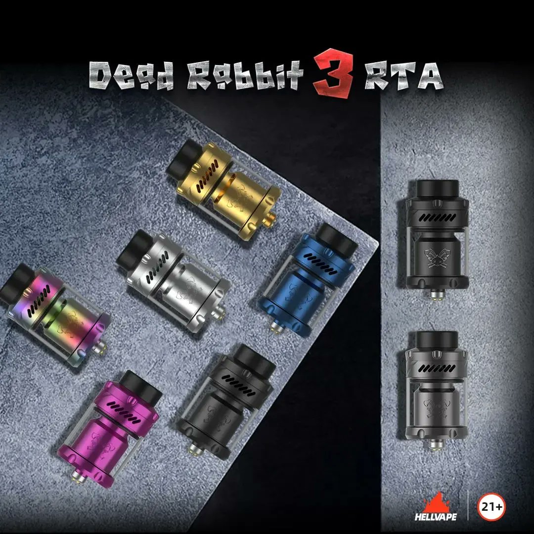 HealthCabin's tweet image. 🌈🌈
🆕New Item - Hellvape Dead Rabbit 3 RTA🔥💨

✔️Top-to-bottom Airflow
✔️5.5ml Pod Capacity
🙋8 Colors💛💙
..
💃Stay Tuned:👇
healthcabin.net/hellvape-dead-…
&amp;gt;
#deadrabbit3rta #deadrabbit3 #hellvapedeadrabbit3 #vapewholesale #vape #vapelife #vapenation #vapecommunity #電子タバコ