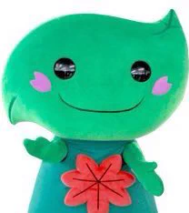 Midorin the forest sprite, whose head is a leaf, is the mascot of Yokohama City's Midori Ward. Her special skill is photosynthesis. 