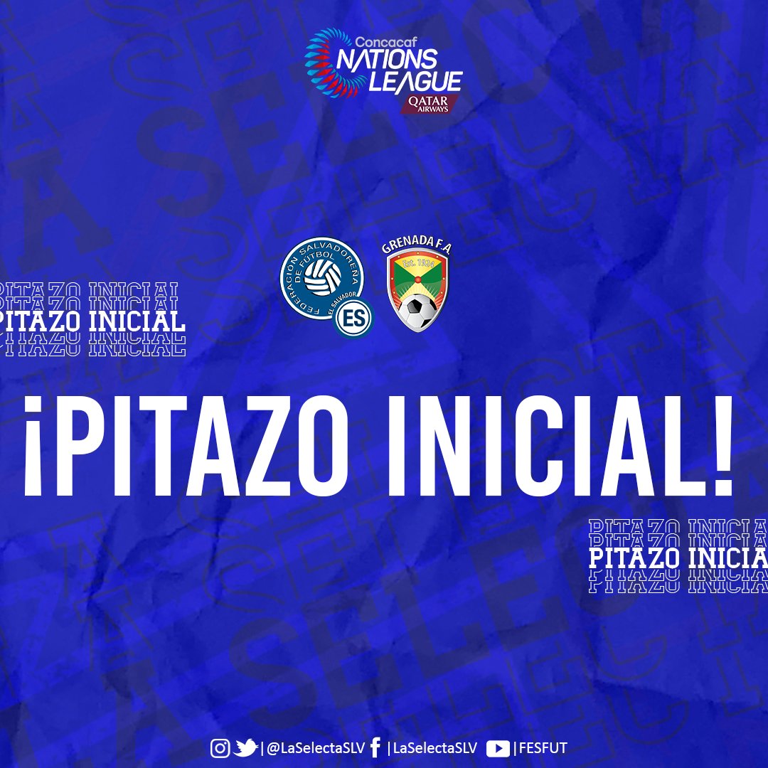 LaSelecta_SLV's tweet photo. 🇸🇻⚽️| Inició el partido.

#ElSalvador #LaSelecta https://t.co/XNBsuJVIzP