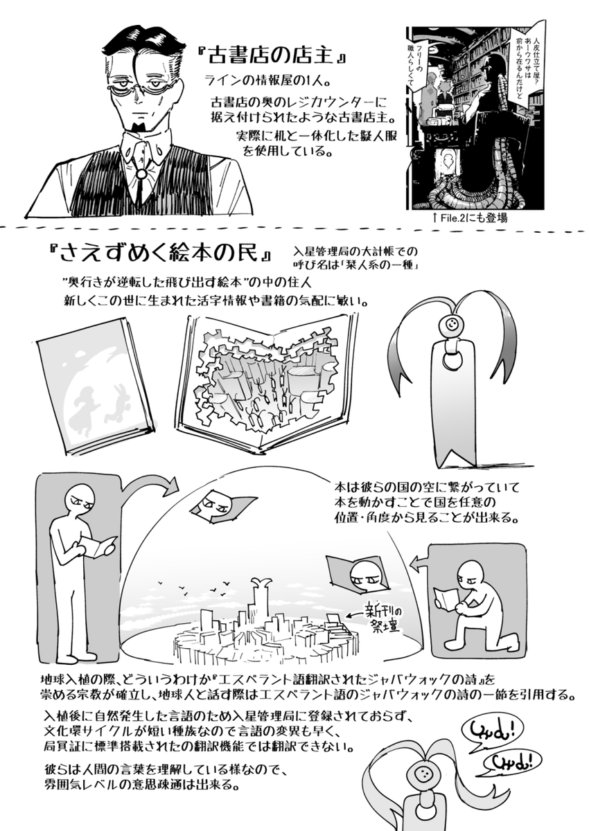 東京入星管理局
②巻発売記念に描いた番外編 