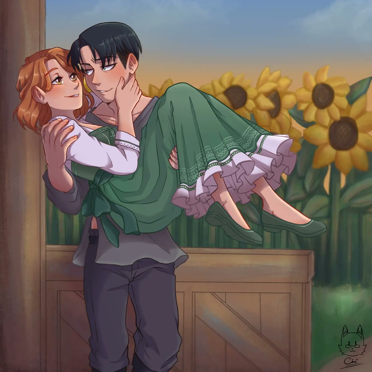 aimikdraws's tweet photo. A Rivetra commission from the fanfic "Sunflower Fields" for heybeybey.

https://t.co/wYTMBegOsr

Had a hard time choosing which pose is better so I made both 😅

#rivetra #leviackerman #petraral #attackontitan #shingekinokyojin #リヴァペト #리바페트 #rivapeto https://t.co/A8ejKjxCOp