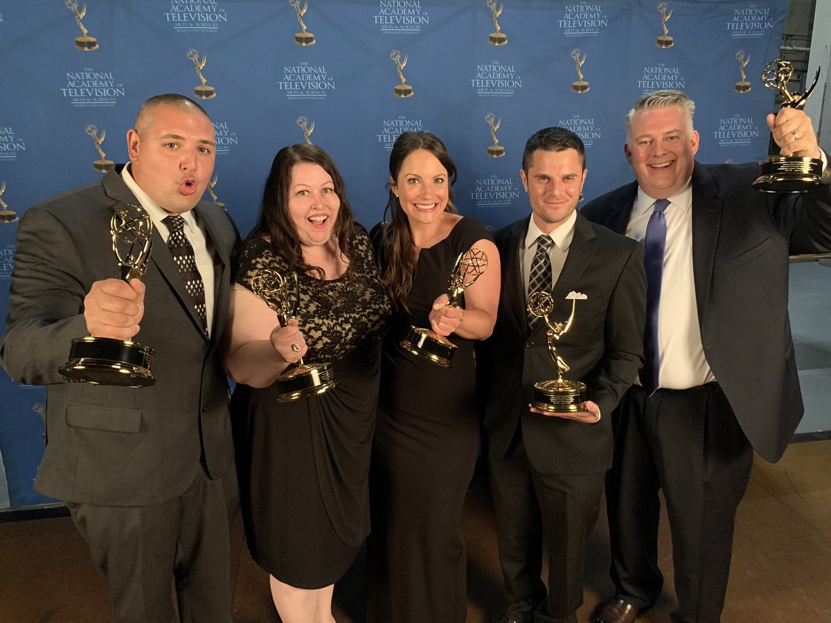 russnelligan's tweet image. What a team! #wcvb gets the @newenglandemmy for Team Coverage. Congrats @ChrisARoach @BarbBaranowski @Bobbynewsphotog @Stillcaveman @rebbainer