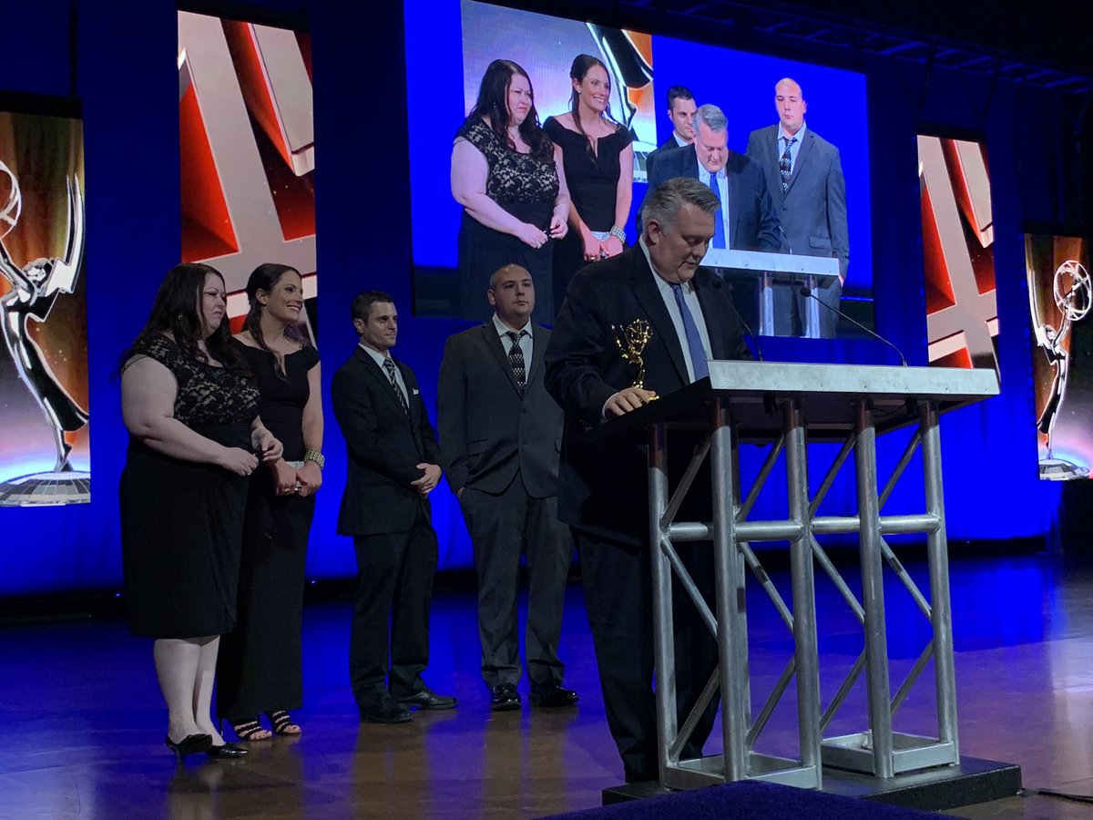 russnelligan's tweet image. What a team! #wcvb gets the @newenglandemmy for Team Coverage. Congrats @ChrisARoach @BarbBaranowski @Bobbynewsphotog @Stillcaveman @rebbainer