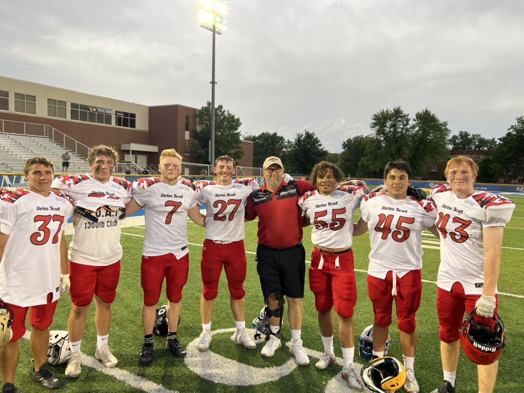 What a great group of linebackers to coach. Truly blessed to be a part of #NebraskaShrineBowl #MoreThanAGame