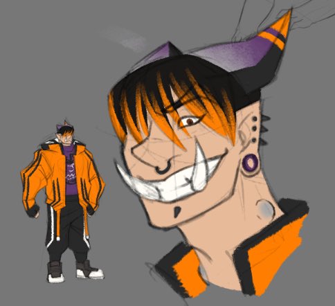elforgotten's tweet photo. Some Shadowrun character designs for @princess_pengy ! 🧡 https://t.co/hPJ4Vy38Ak