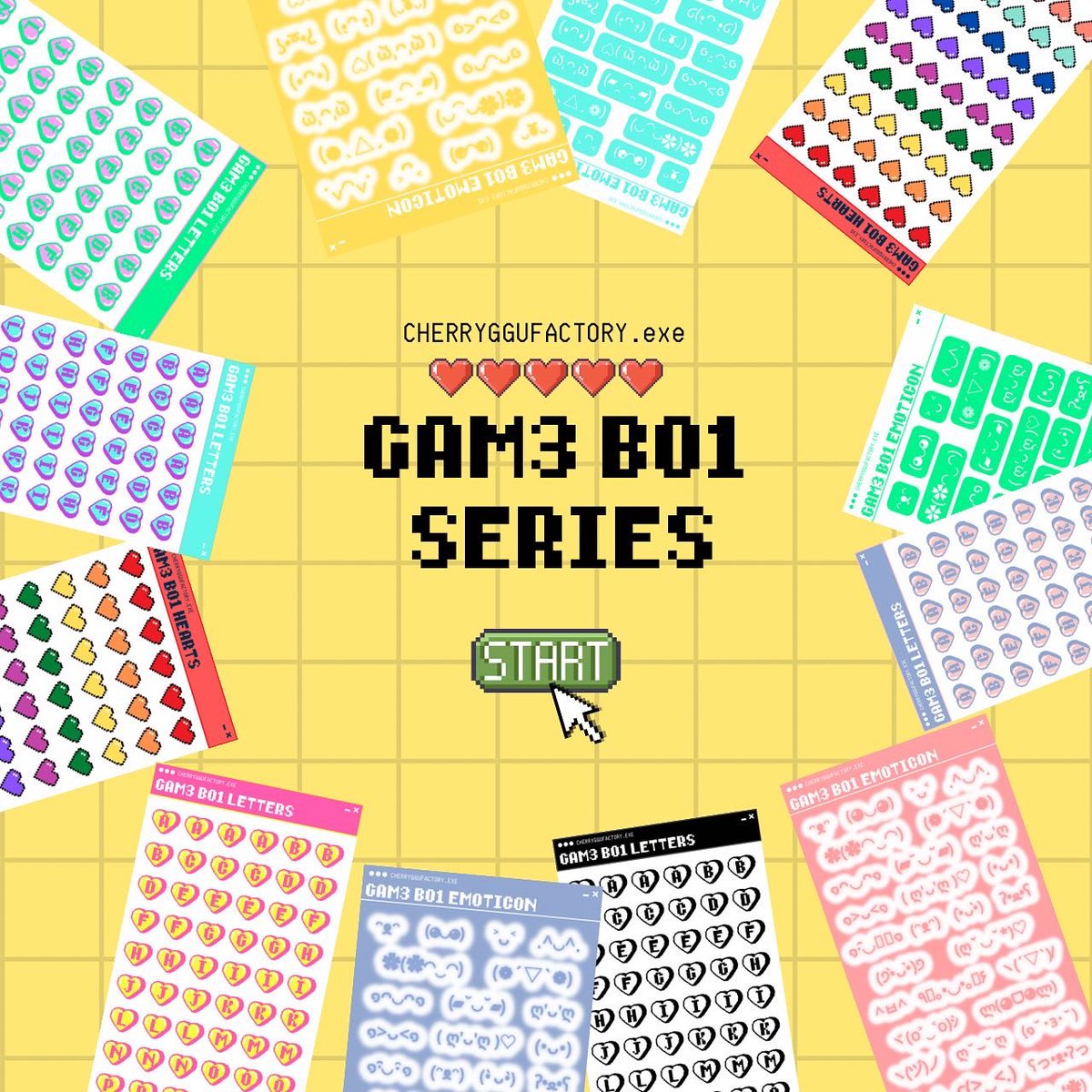 mydayprints's tweet photo. Product drop ✨

Introducing GAM3 BO1 Series! 👾

Design variations of Letter, Emoticon, Hearts &amp; Love Talk (Speech Bubble)

size ⦙ 65mm x 180mm sticker sheet
materials ⦙ vinyl glossy, rainbow holographic laminate

More designs 🔜 

Will be available on shopee ph 6.6 🛍 https://t.co/1rnRS9OeXK