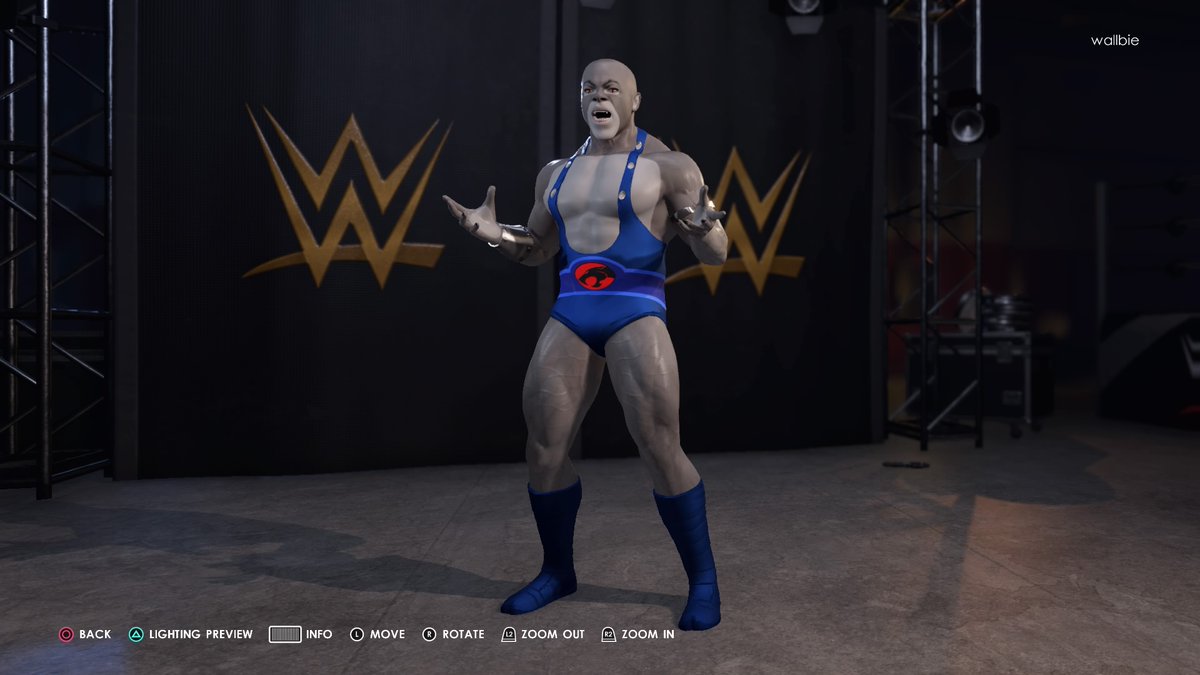 therealwallbie's tweet photo. #PS4share Available for download in CC #wallbieswarriors #WWE2K22 #Panthro #Thundercats https://t.co/1t0EA1Df4b