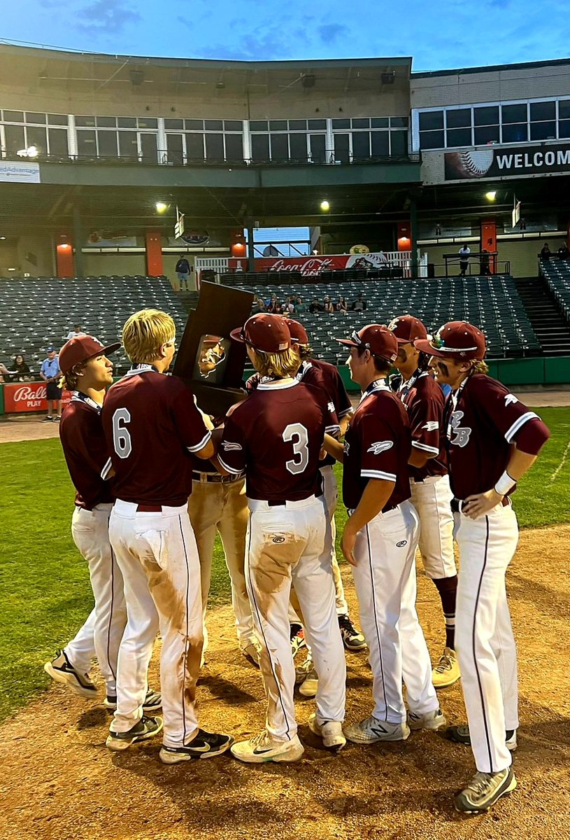 I cannot be more proud of the class and effort this team showed all year!   They fought hard to the very end.   Just not enough bullets left in the arms today.   A big thank you to all the parents, players, administration, fans, and coaches for an amazing run!