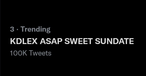 kluofc_'s tweet photo. Happy one hundred thousand tweets! Thank you for always being with us, sweethearts &amp; solids. 

“We’re doing great” TWENTY times with our tag.

KDLEX ASAP SWEET SUNDATE
@alexailacad @kdestrada_ | #KDLex https://t.co/iUaxAZiEhE