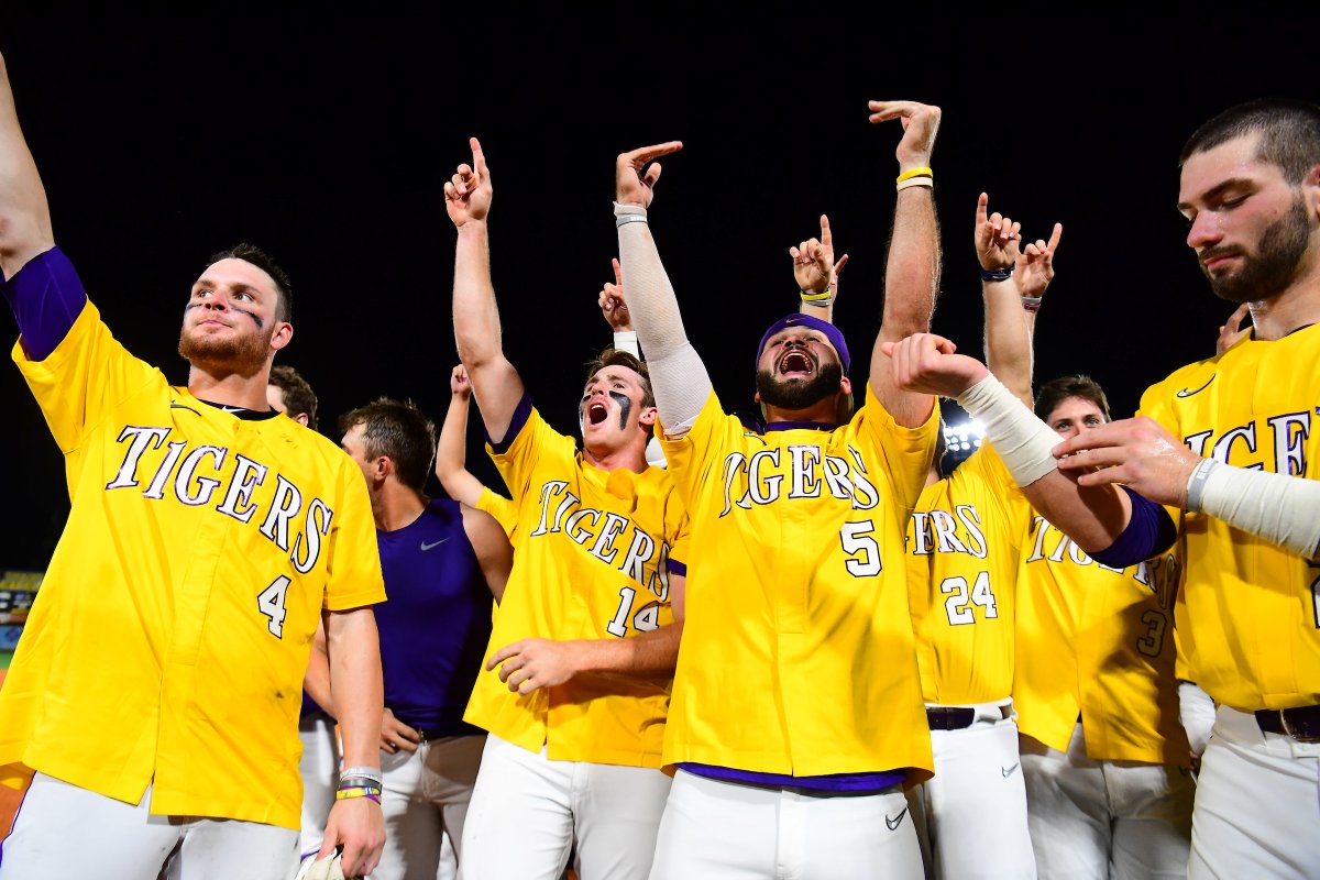 LSUbaseball's tweet photo. Everybody loves a good comeback story.

USM - 6
LSU - 7
cc: @Waitrapp https://t.co/W0zjn6ptok