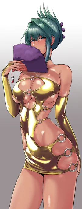 ゴールデンウィークにみんなゴールデン水着描いてたの見て俺もなんか描きたいな～ってなってて
真っ先に『ゴールデン』で思いついたのが『中華三昧』だったので描いたいろぬり練習ラクガキ 