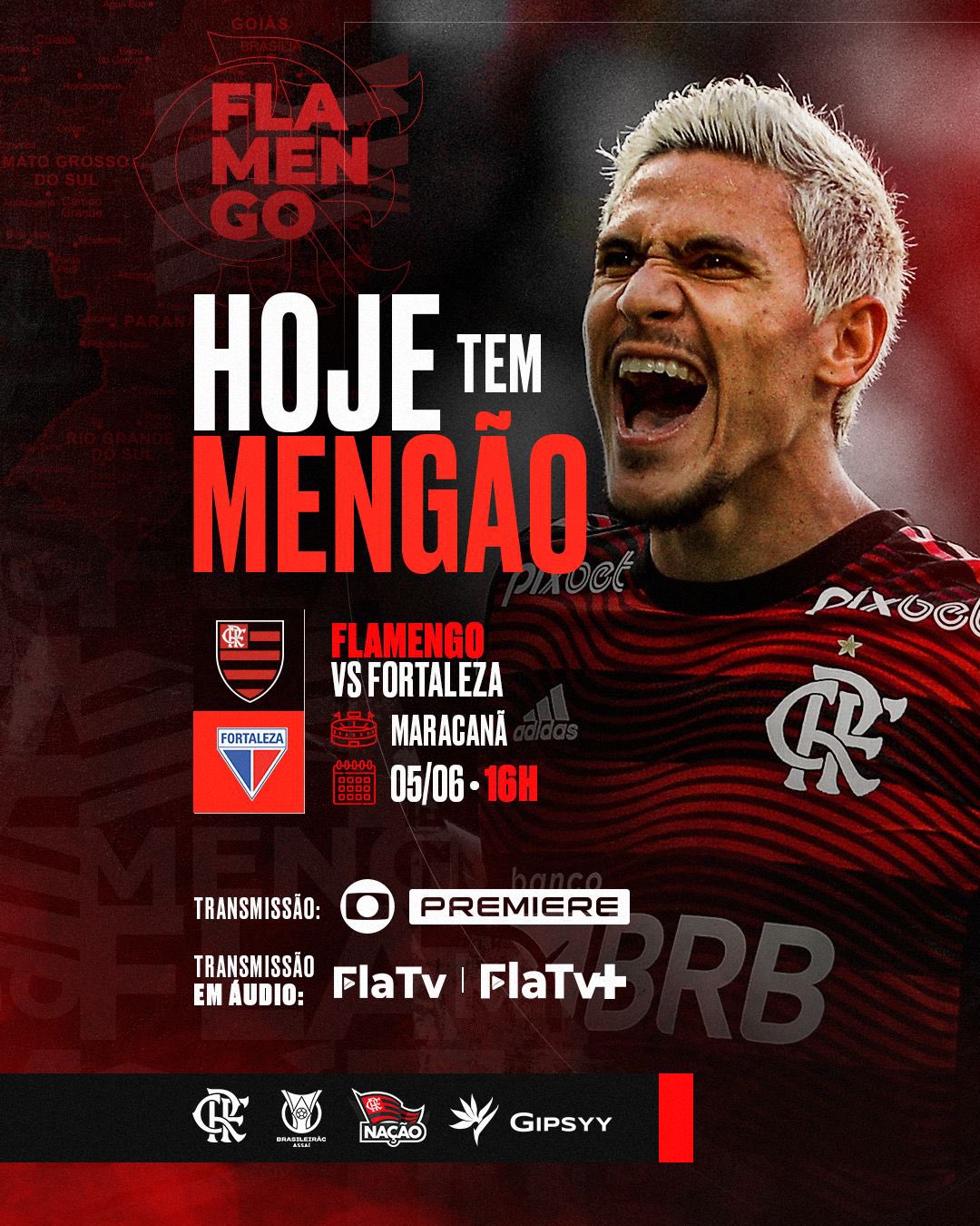 FLAMENGO X FORTALEZA TRANSMISSÃO AO VIVO DIRETO DO MARACANÃ