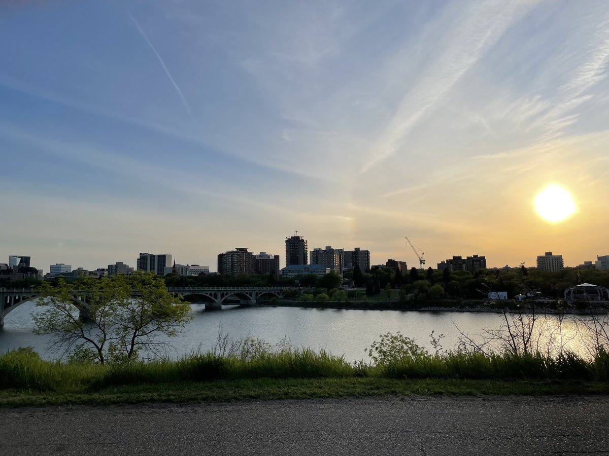 Beautiful evening on the prairies.