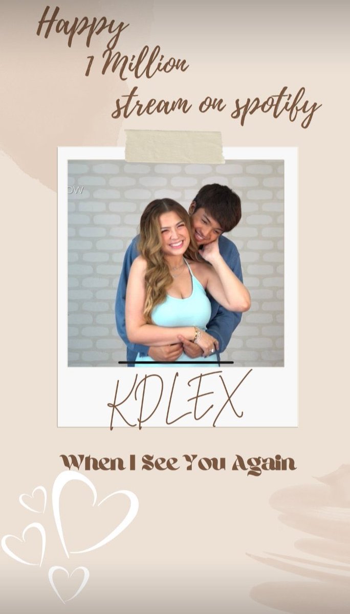 kisofc_'s tweet photo. Happy One million streams on Spotify, Wisya!

Congrats KD and Alexa! <3

Reply "Good job, sweethearts and solids" twenty times

KDLEX ASAP SWEET SUNDATE
#KDLex #KDEstrada #AlexaIlacad https://t.co/0ILknrWFbw