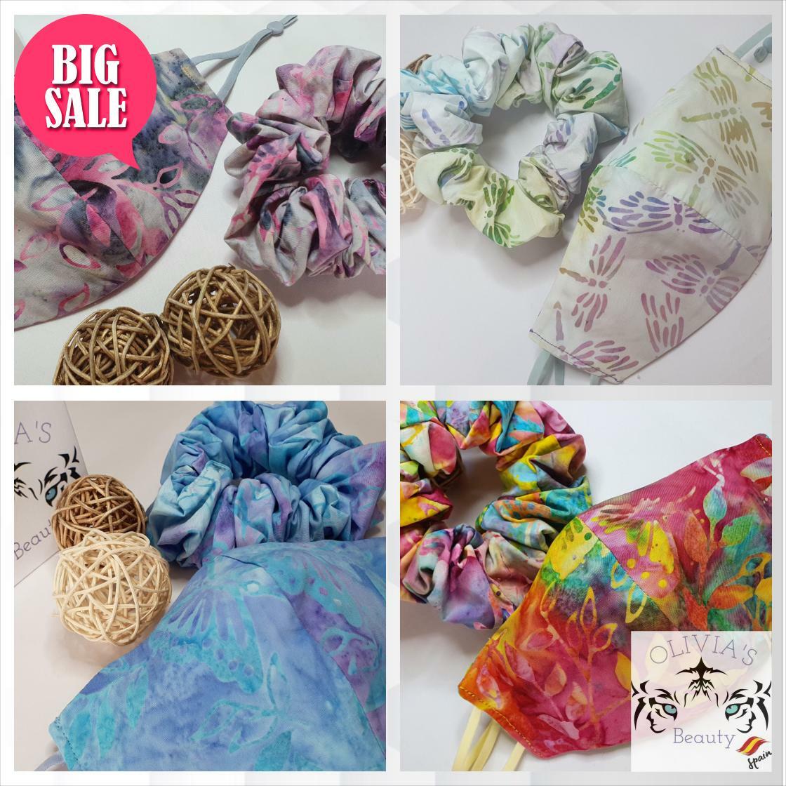 BeautyOlivias's tweet photo. Face masks &amp; scrunchie - new - triple layer with filter pocket and removable nose clip #FilterPocket #TripleLayer 
€11.0
➤ https://t.co/UXhDSFUb5U https://t.co/Ogp6tROzsj