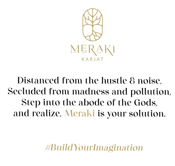 MerakiKarjat's tweet photo. Lest we attach ourselves to our roots, and find peace within, we shall never really understand ourselves. Meraki helps you detach from the undesired and helps you to truly #BuildYourImagination.
#Meraki #MerakiKarjat #Karjat #DreamHome #Greenery #DreamsComeTrue #Happiness #Facade https://t.co/I4aZBC3iAe