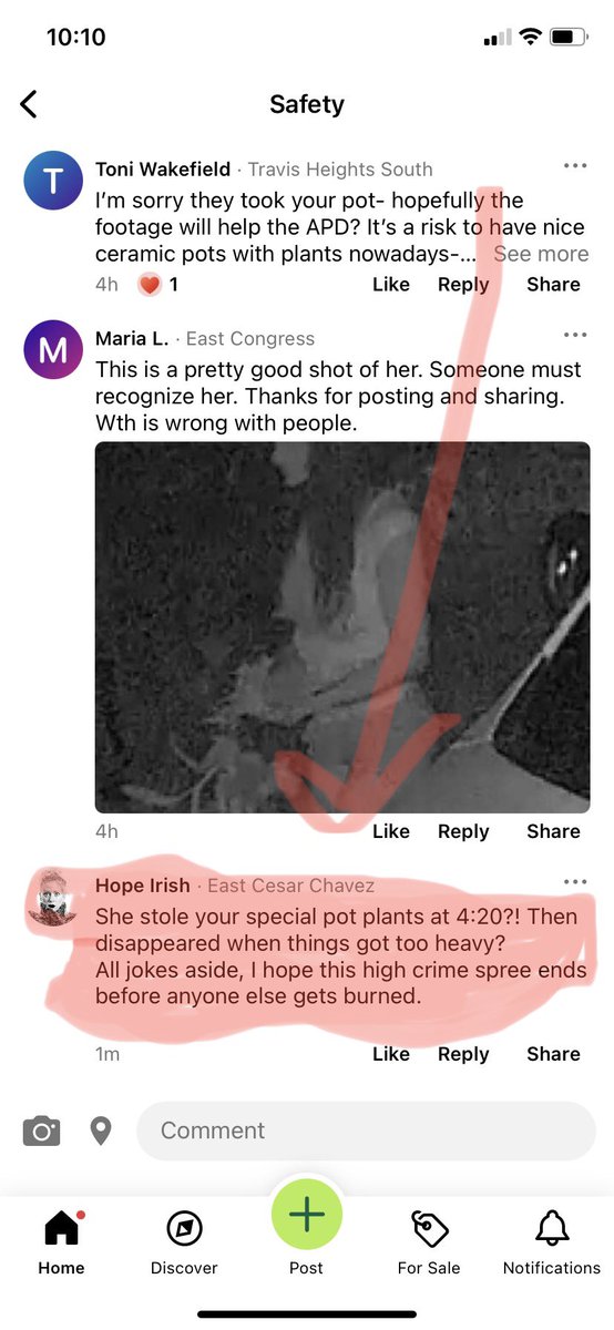 HopeIrishMusic's tweet photo. @Nextdoor cracks me TF up. #highcrime #theyplantedtheevidence #atx #bougieonabudget #lit https://t.co/T48rxSC7kr