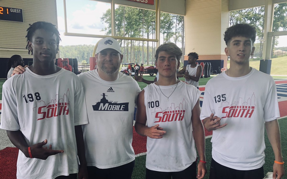 A couple of <a href="/ABHScanes/">Alma Bryant Football</a> at the South Alabama Mega Camp