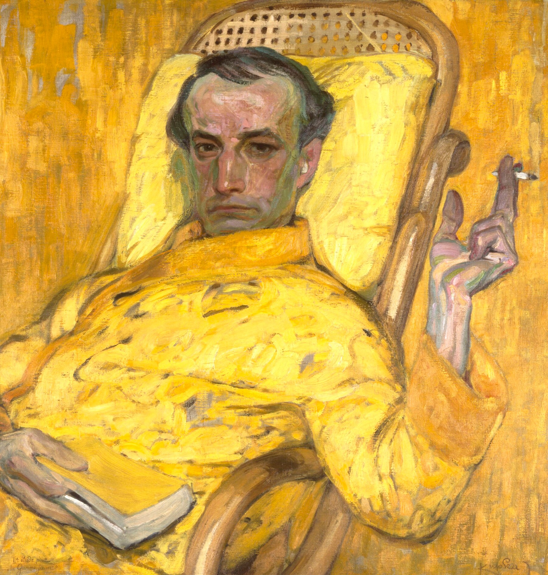KUPKA、ROUGES、希少画集画、新品高級額、額装付、状態良好 気持ちよく