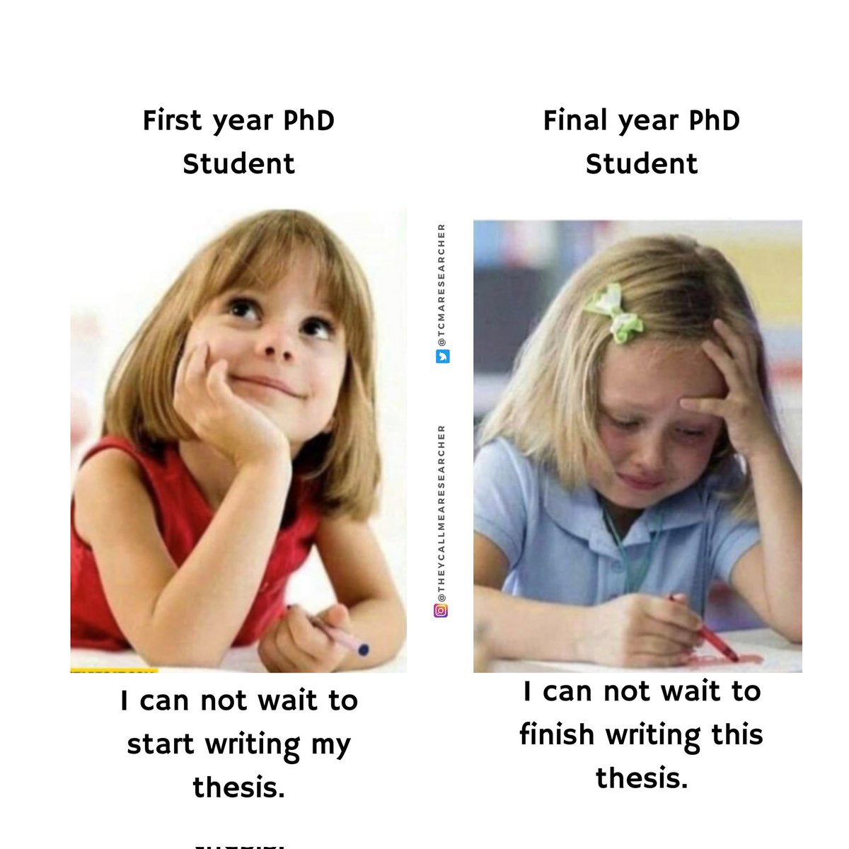 TCMAResearcher's tweet photo. God, give me the optimism of a first year PhD Student.

#theycallmearesearcher @AcademicChatter @PhDVoice @Dr_Meming https://t.co/EAmSbzMiDK