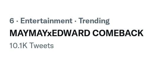 _izaji's tweet photo. Happy 10.1k Tweets, flyers🫶
@ASAPOfficial 

MAYMAYxEDWARD COMEBACK
#MayWard https://t.co/MZhzNg2sE3