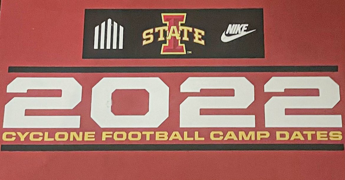 CarterHolmes25's tweet photo. Had a great time at the Iowa state camp today looking forward to it next year. @Coach__Myers @CycloneFB @TysonVeidt https://t.co/tjhzCBfhEq